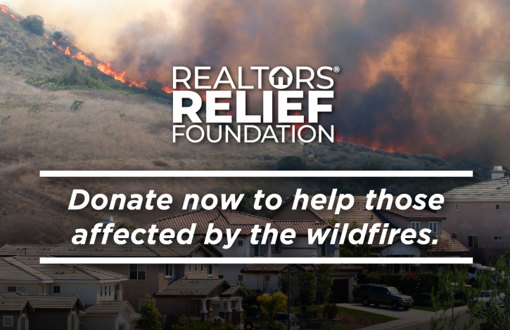 The REALTORS® Relief Foundation (RRF) Launches Wildfire Disaster Relief Appeal