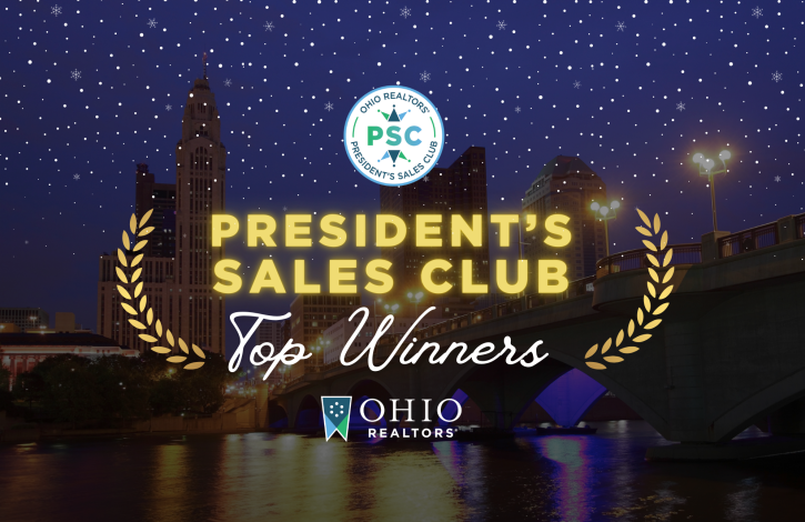 Ohio REALTORS honors its 2024 President's Sales Club 'Top 5' recipients